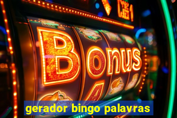 gerador bingo palavras